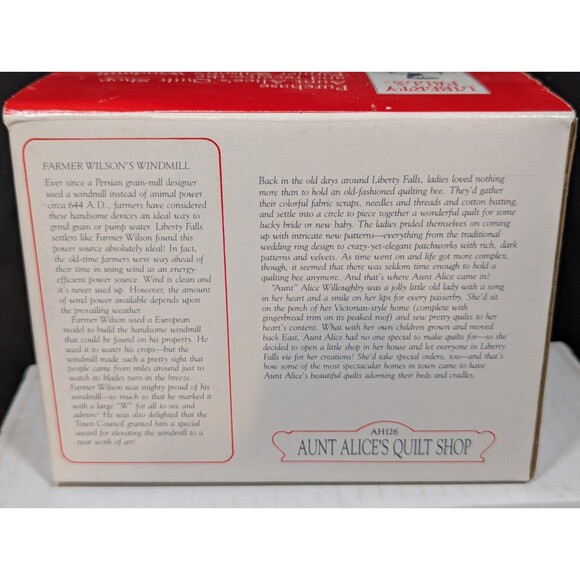 Liberty Falls Americana Collection AH126 Aunt Alice's Quilt Shop 1997 Plus Bonus - Picture 4 of 6